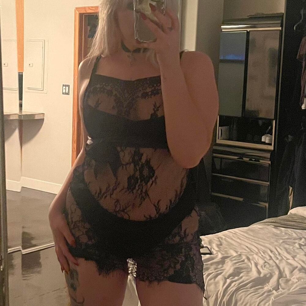 Black lace dress adjustable